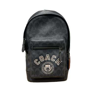 COACH/Cross Body Bag/Monogram/Leather/NVY/