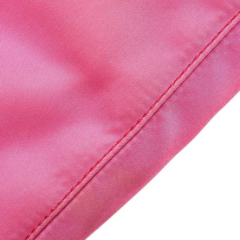 Prada PRADA Jacquard Handbag Pink Red Nylon Paten… - image 5