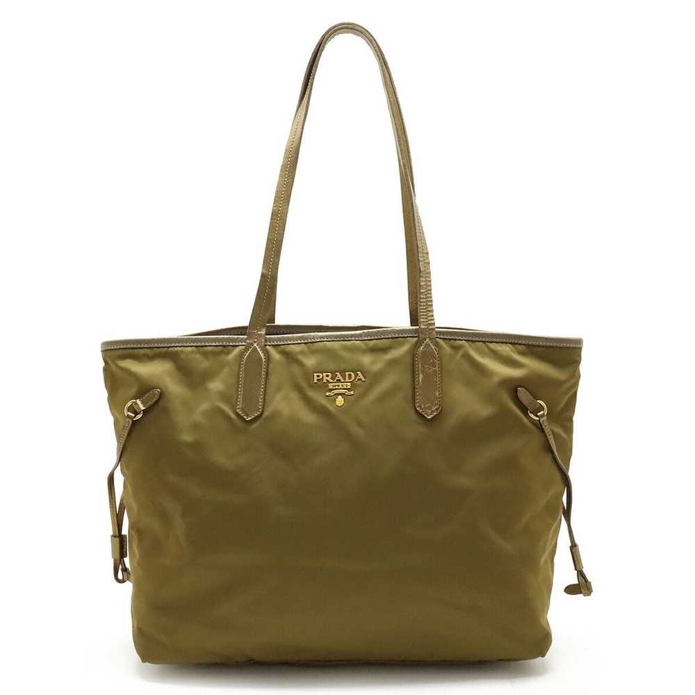 Prada PRADA tote bag shoulder nylon metallic leat… - image 1