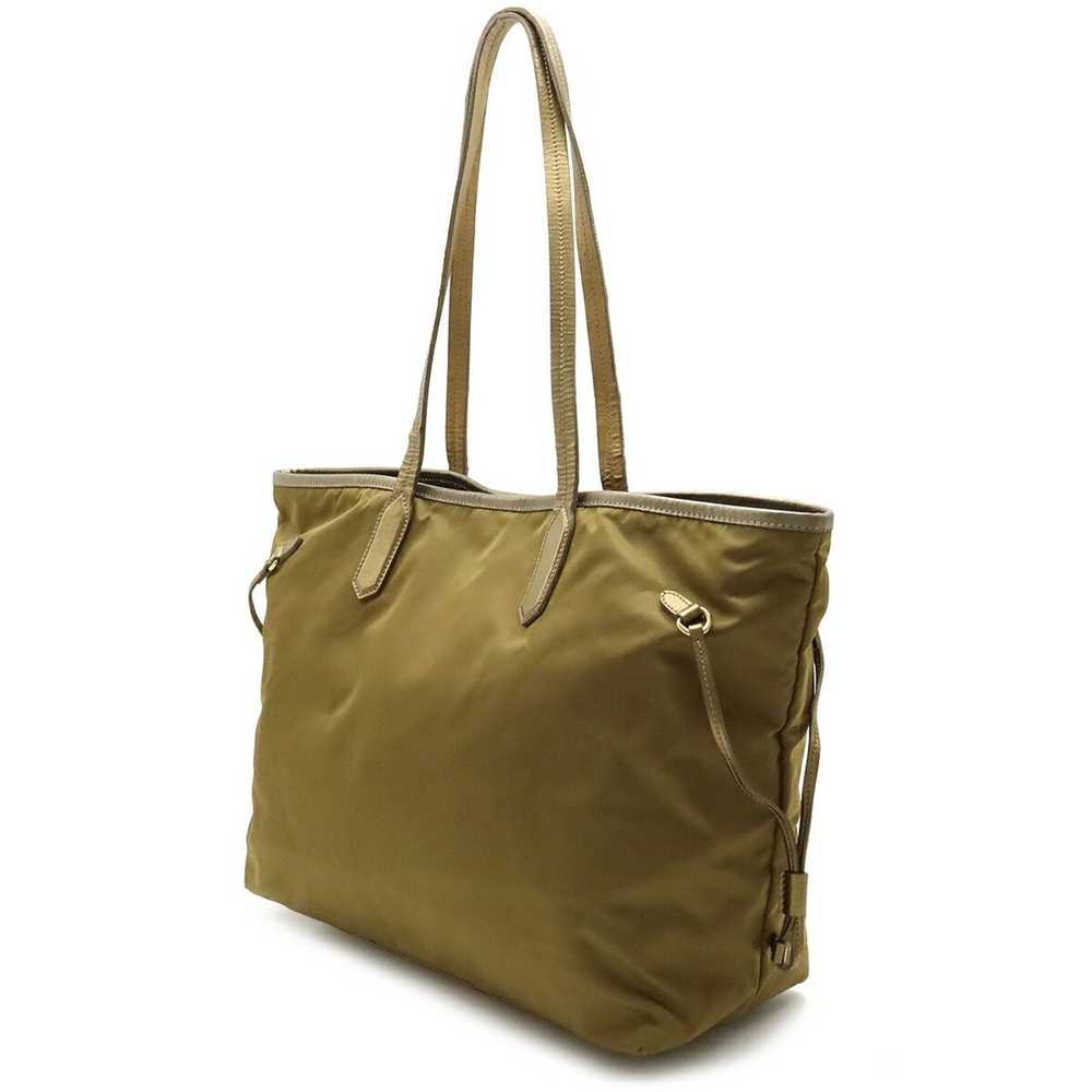 Prada PRADA tote bag shoulder nylon metallic leat… - image 2