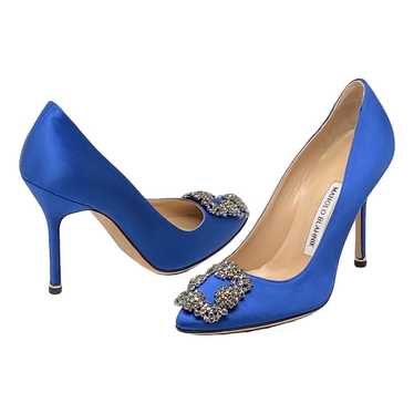 Manolo Blahnik Hangisi cloth heels - image 1