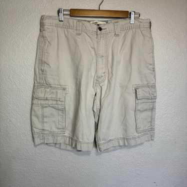 Levis Shorts Mens 36 Beige Cargo Khaki Pockets Bag