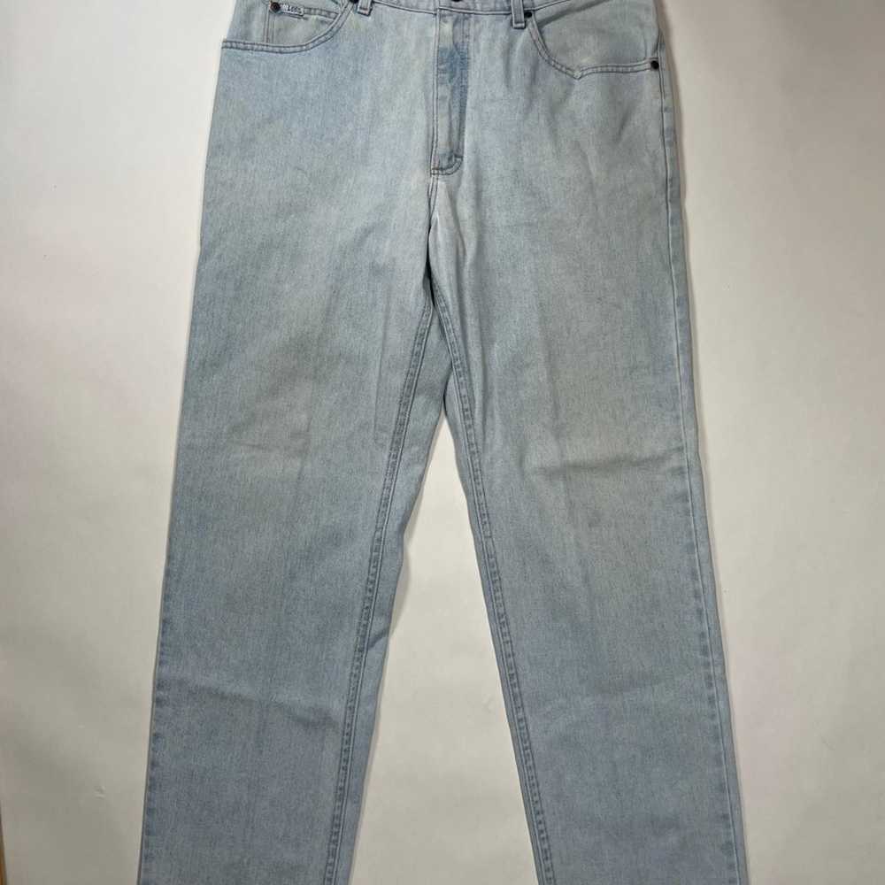 Vintage 90s Lee Light wash Jeans Straight 36x32 M… - image 1