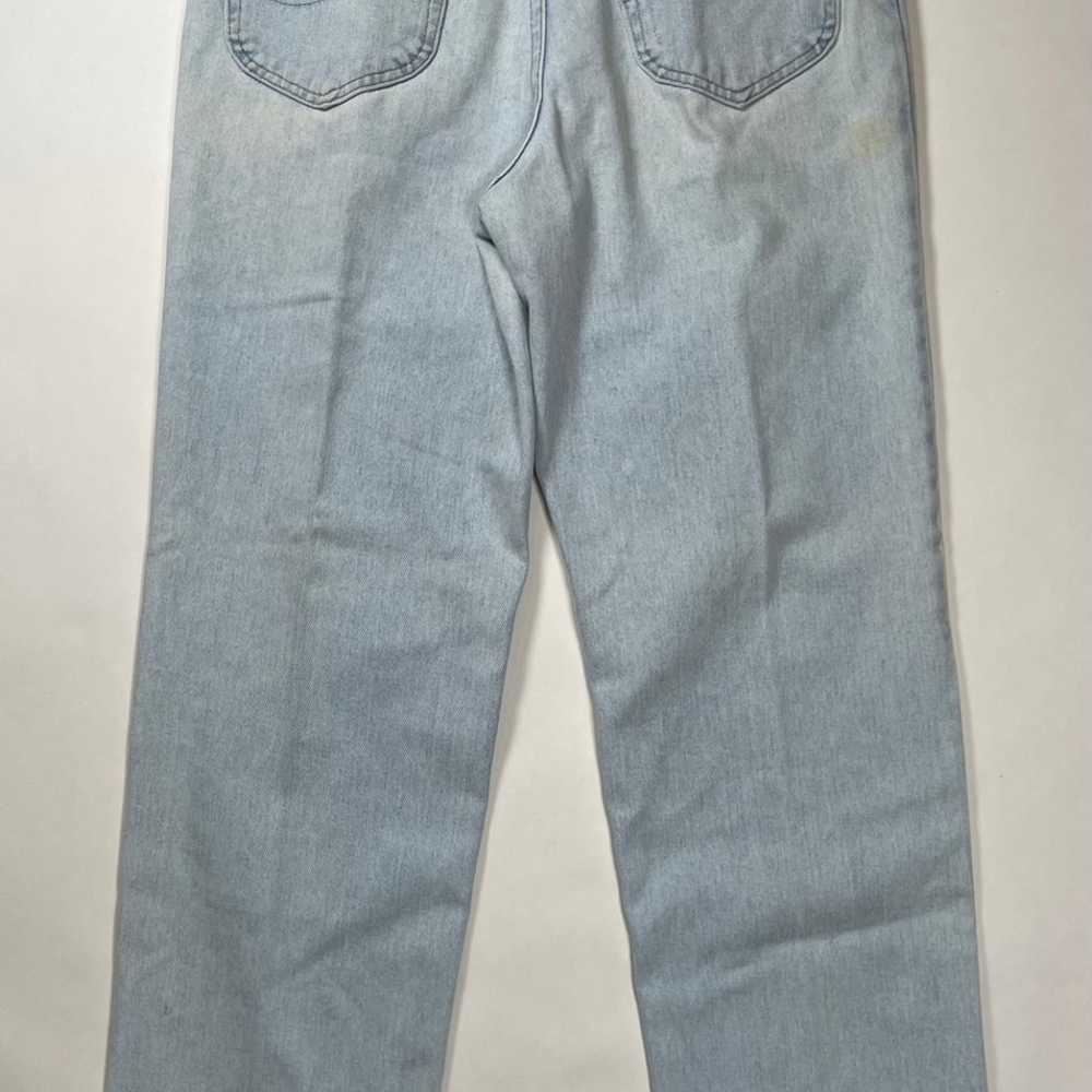 Vintage 90s Lee Light wash Jeans Straight 36x32 M… - image 2
