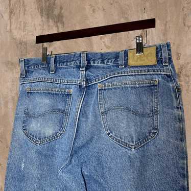 Vintage Lee MR Jeans Straight Fit Distressed Work 