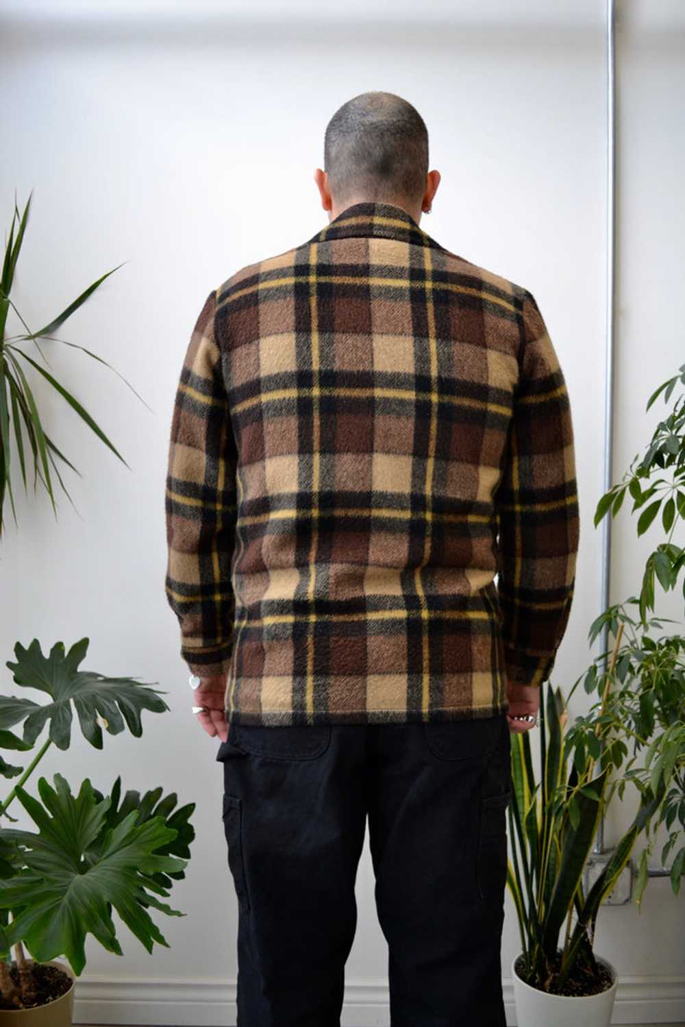 70s Brown Plaid Jacket - image 2