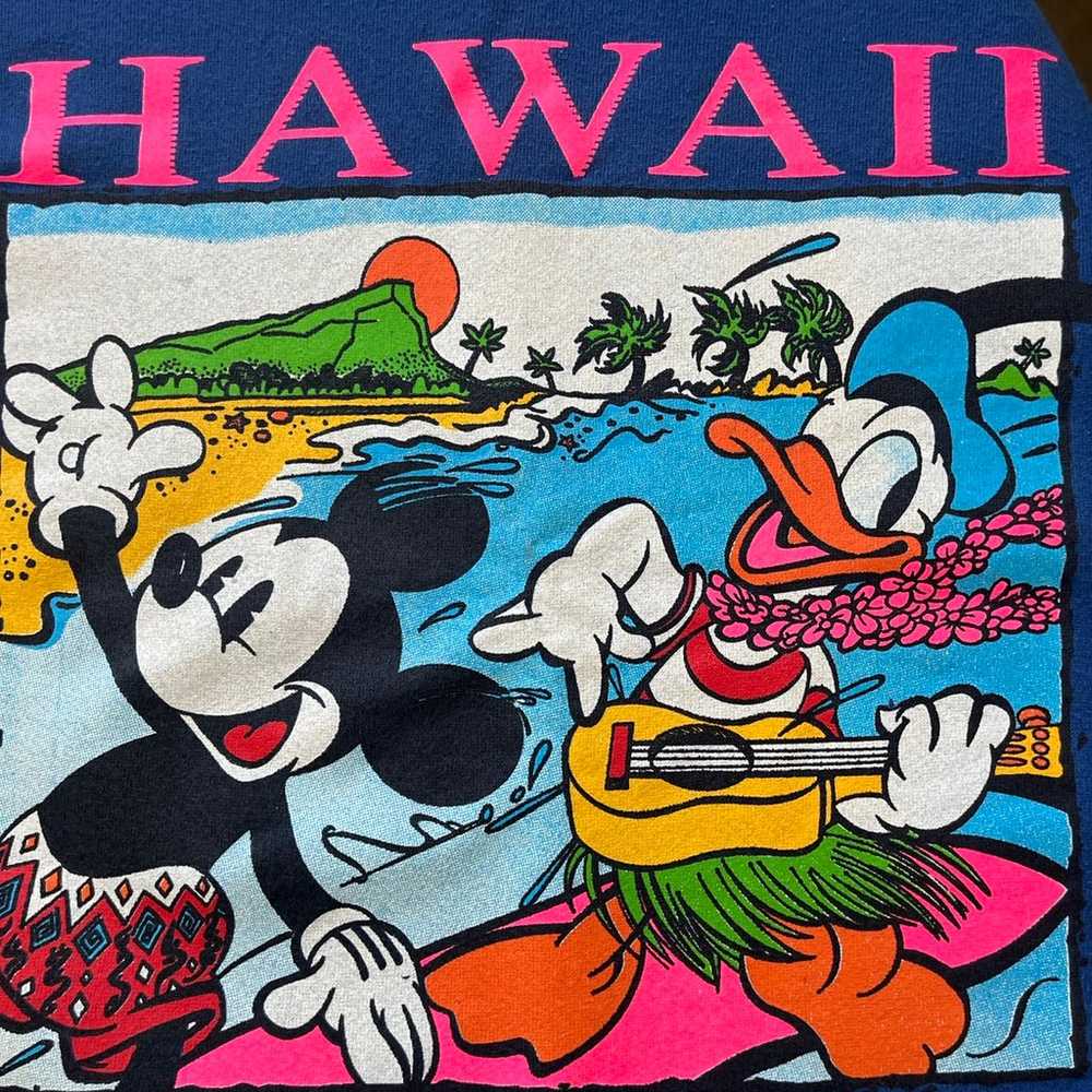 Vintage Mickey Mouse Donald Duck Hawaii Crewneck … - image 11