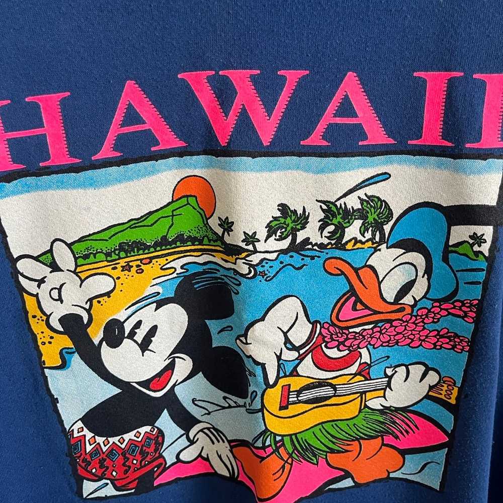 Vintage Mickey Mouse Donald Duck Hawaii Crewneck … - image 6