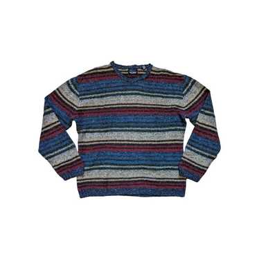 Vintage Striped Wool Grandpa Sweater Greg Norman … - image 1