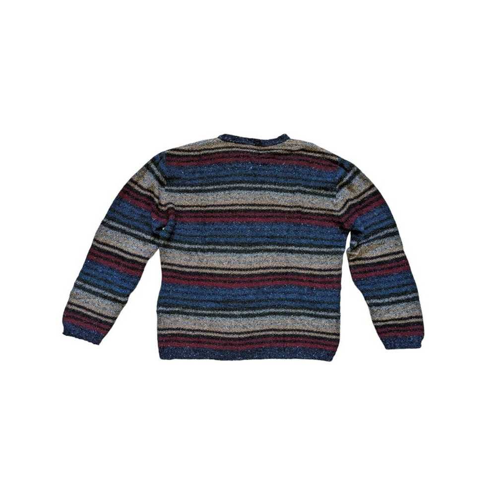 Vintage Striped Wool Grandpa Sweater Greg Norman … - image 2