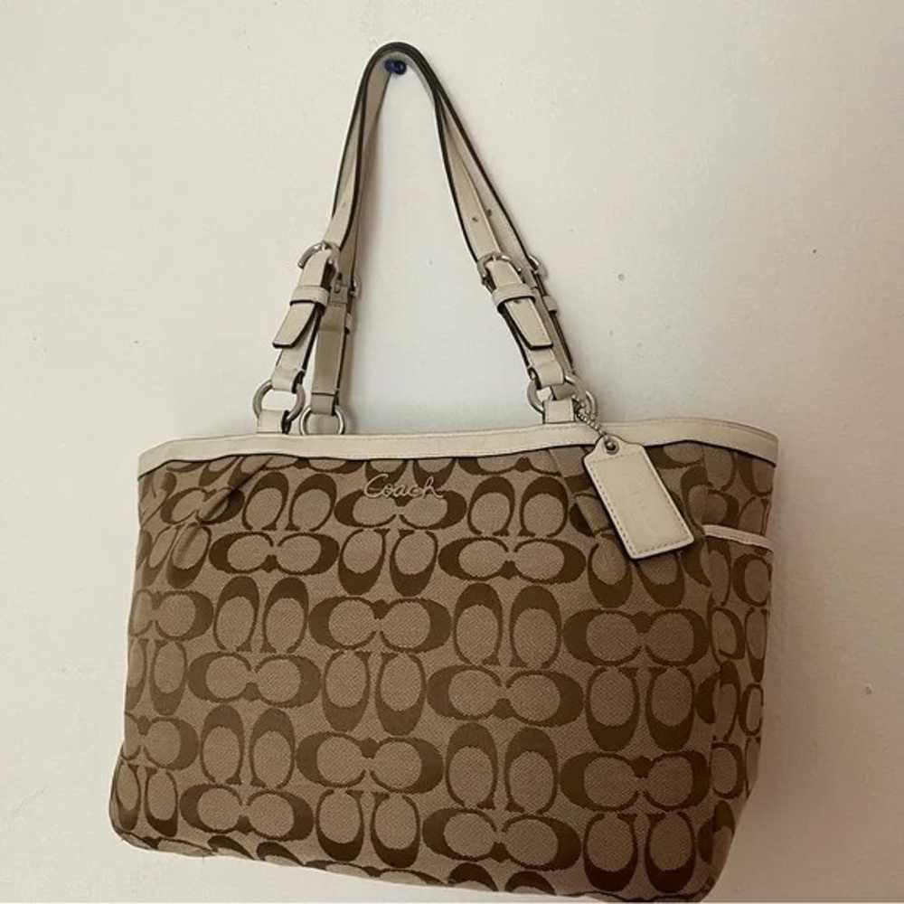 Coach Gallery Signature East West Tote 17726 - image 1