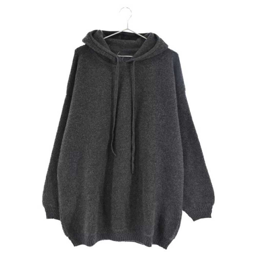 3man charcoal full cashmere hoodie medium - image 1