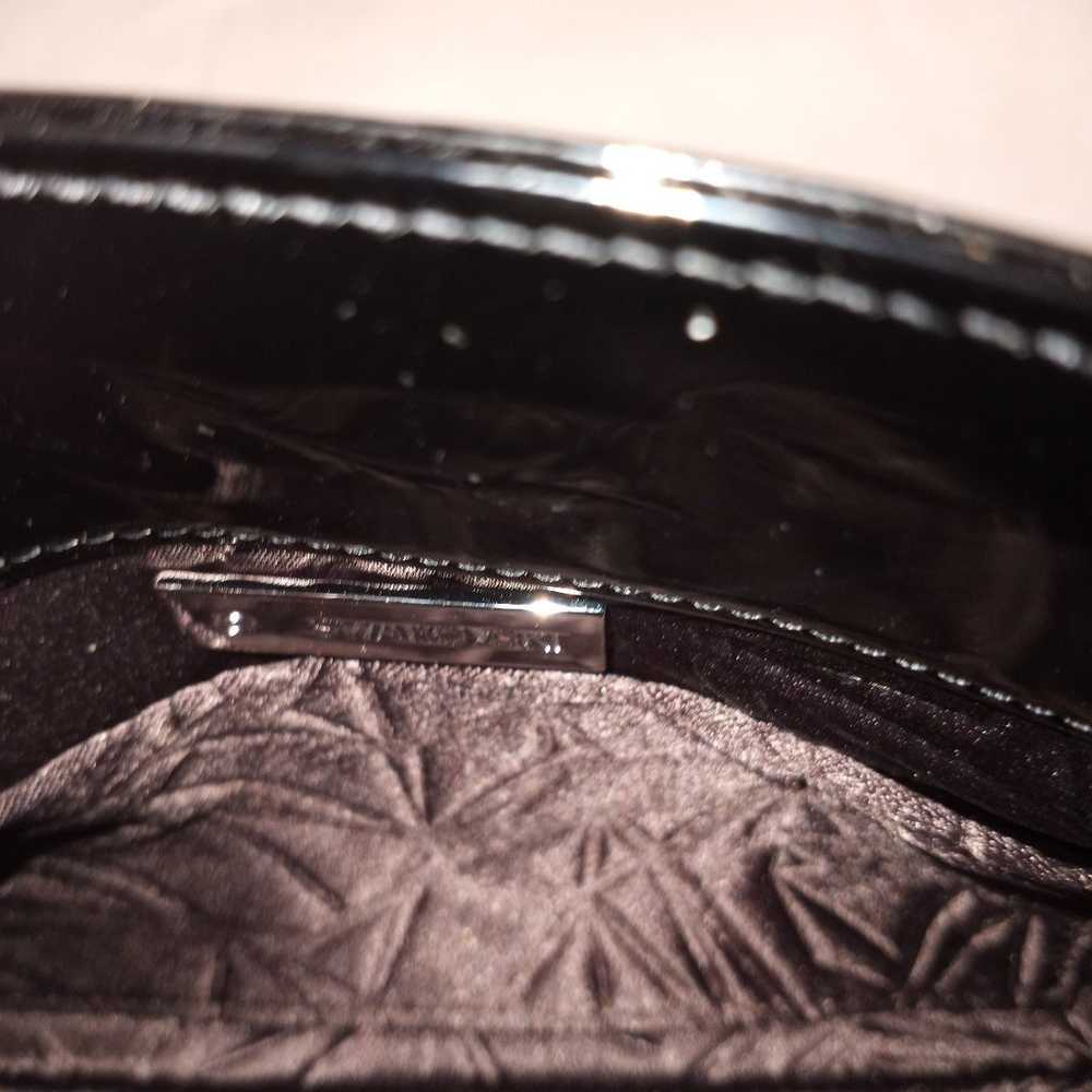 Swarovski crystal Black Patent Leather Evening cl… - image 6