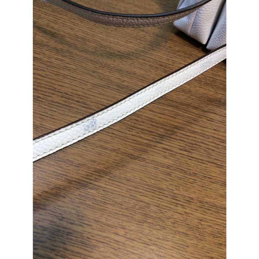 Clarks White Leather Shoulder Bag Adjustable Stra… - image 5