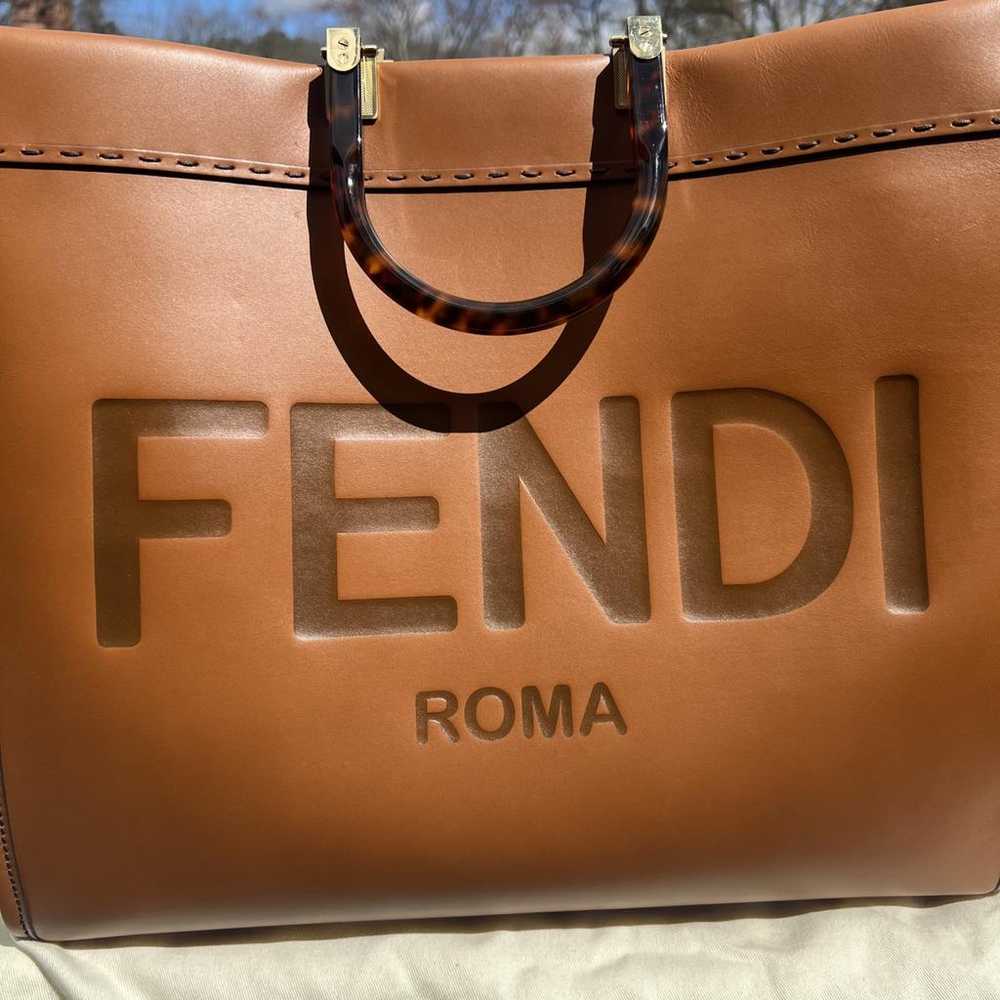 Fendi Sunshine leather tote - image 2