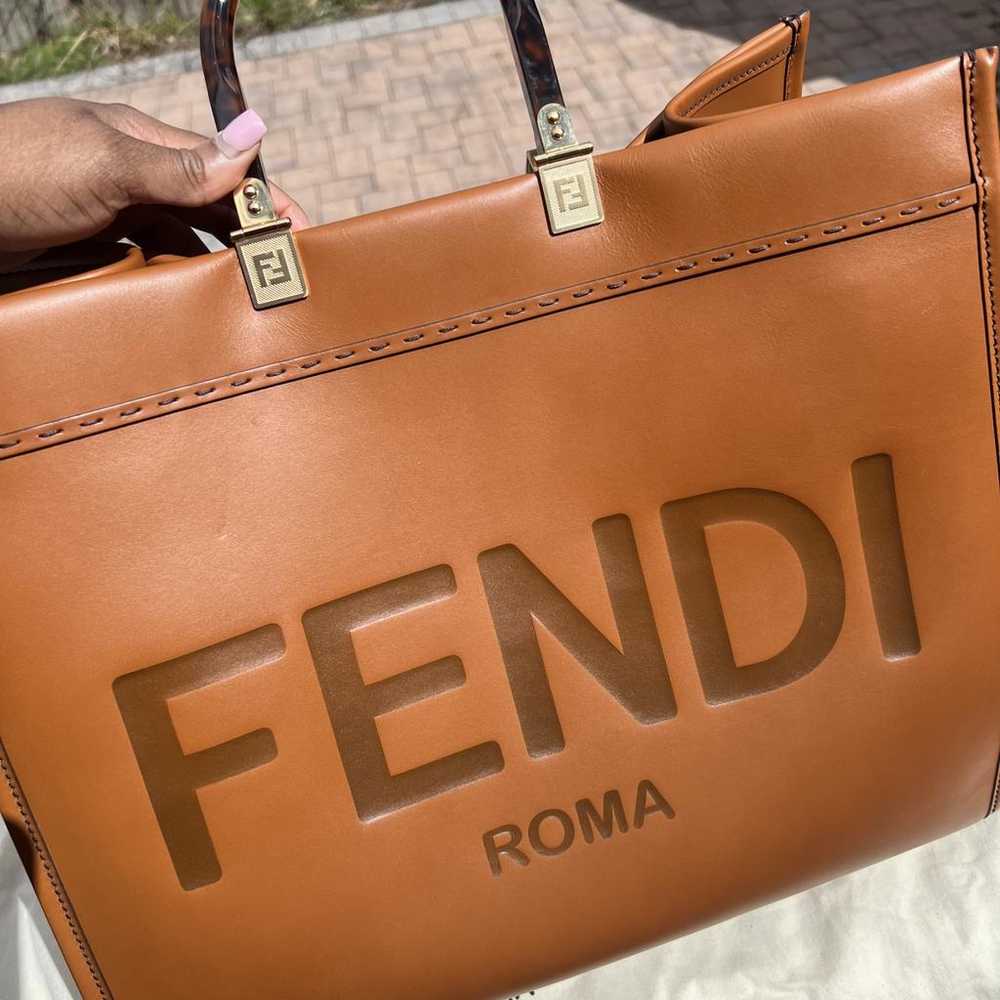 Fendi Sunshine leather tote - image 3