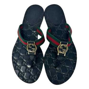 Gucci Double G leather sandal