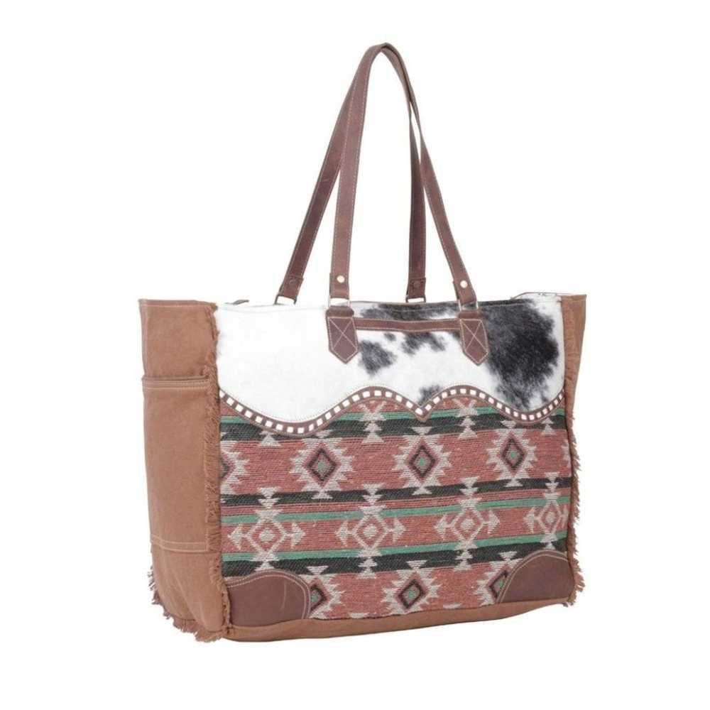Myra Bag Handmade Ramona Weekender Bag Upcycled C… - image 3