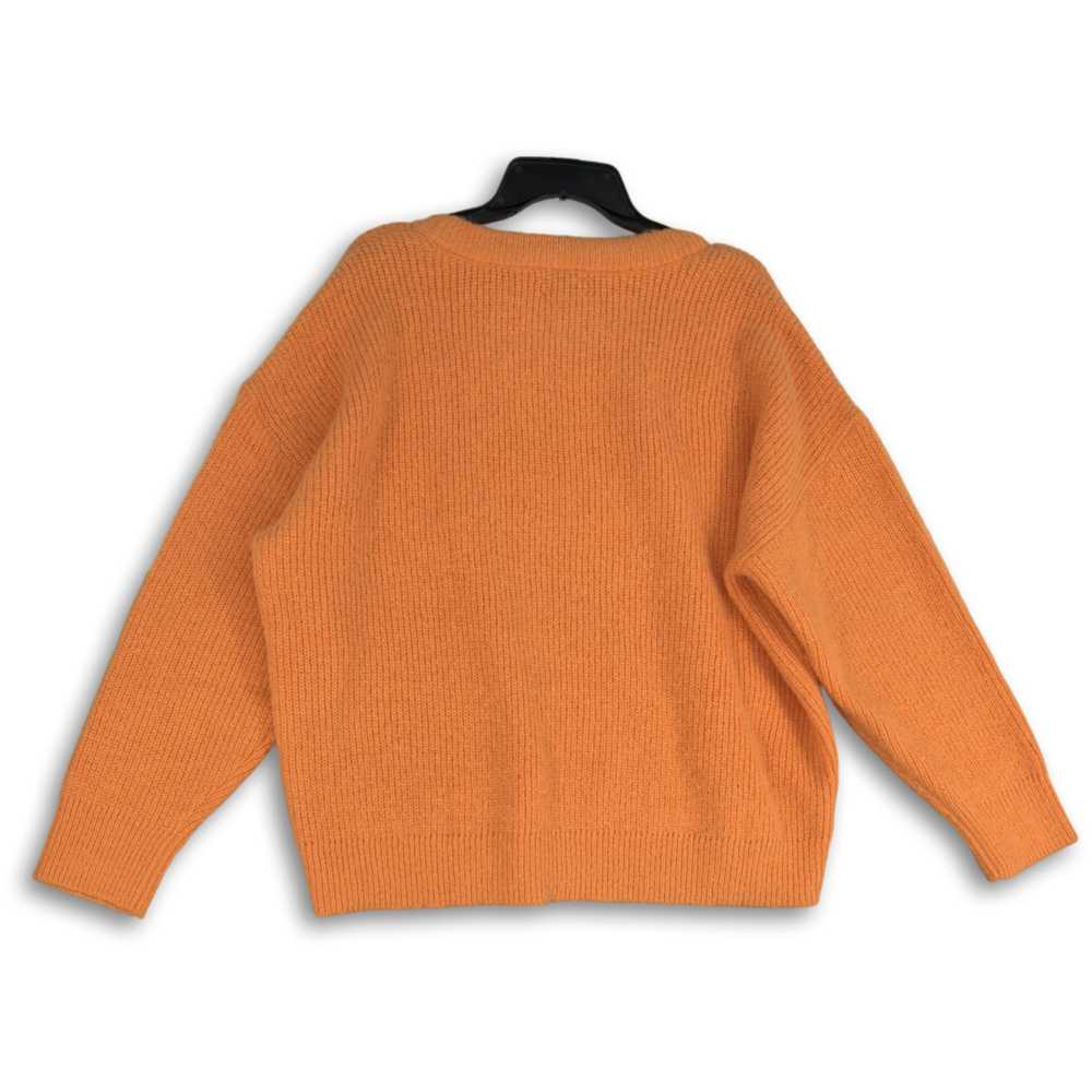 Unbranded On 34th Womens Orange Round Neck Long S… - image 2