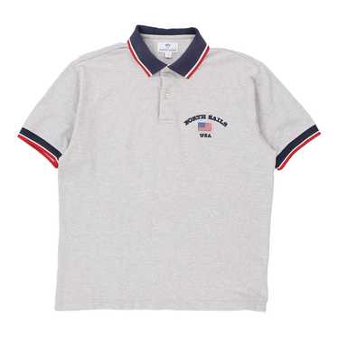 USA North Sails Polo Shirt - Large Grey Cotton - image 1