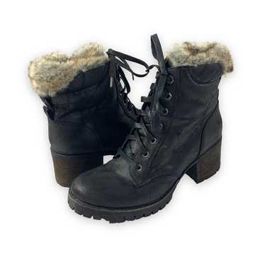 Steve Madden Comfort Faux Leather Winter Boots