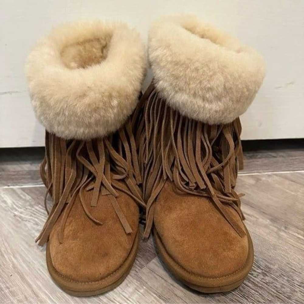UGG KOOLABURRA Winter Boots Women Size 8 Tan Frin… - image 2