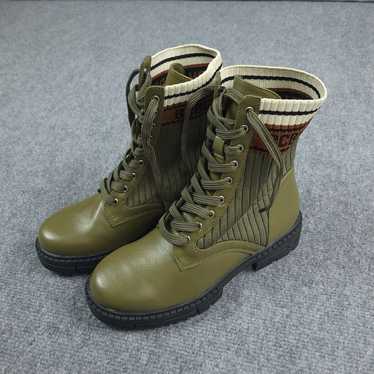 BCBGeneration combat boots womens size 6 forest gr