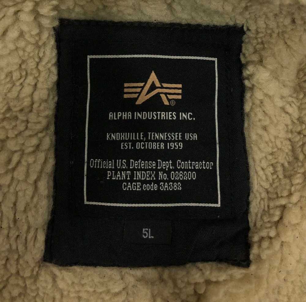 Alpha Industries × B 3 × Leather Jacket Alpha Ind… - image 11
