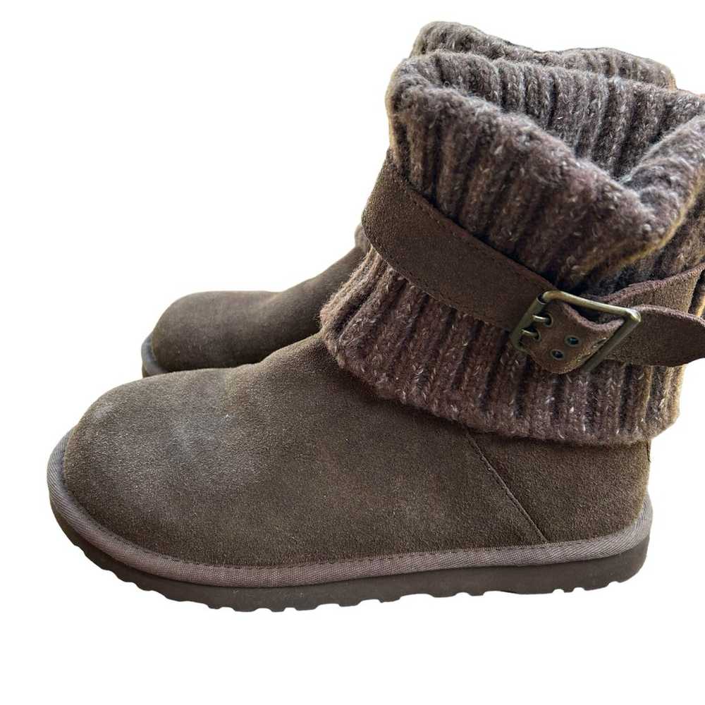 Ugg Womens Cambridge Knit Boots Womens sz 8 Brown - image 1
