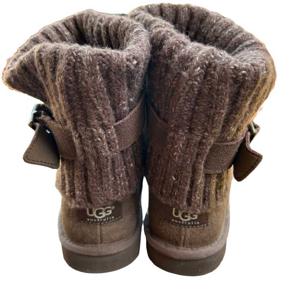 Ugg Womens Cambridge Knit Boots Womens sz 8 Brown - image 2