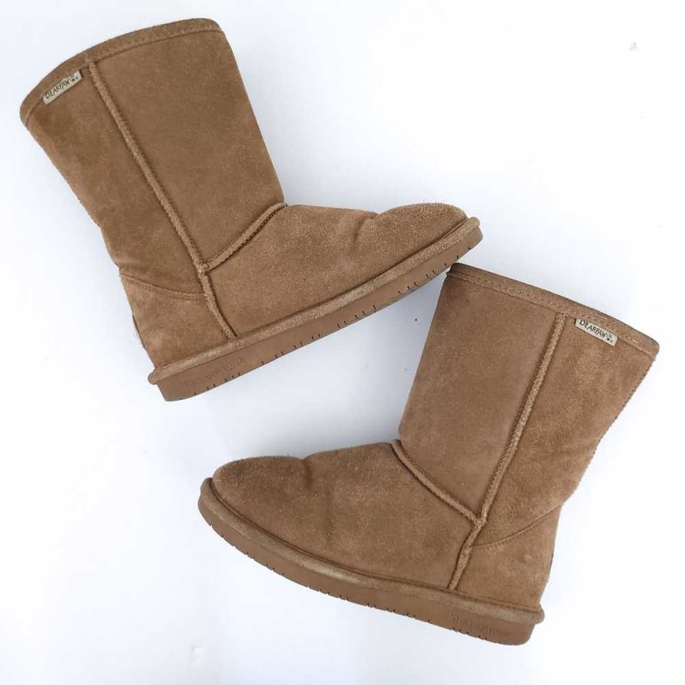 BearPaw Adele Snow Boots Size 6 Brown Fur Sheepsk… - image 1