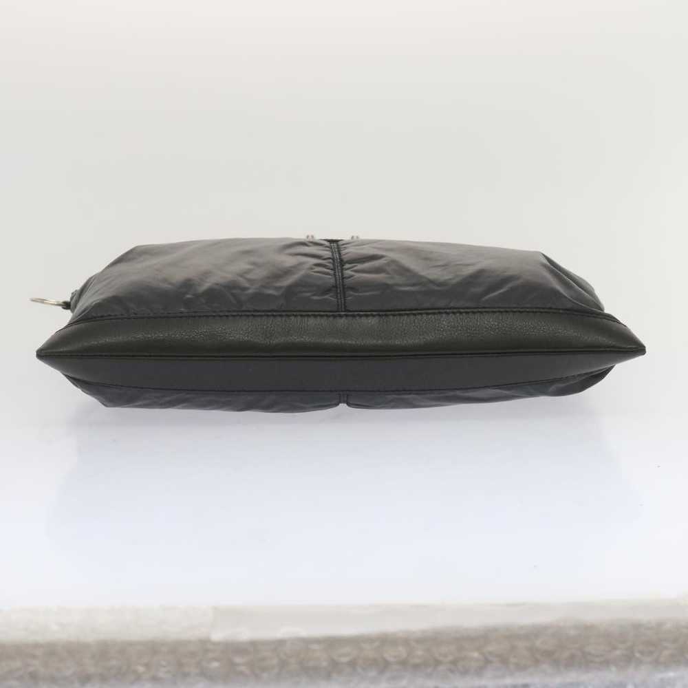 Balenciaga BALENCIAGA Clutch Bag Leather Nylon Bl… - image 6