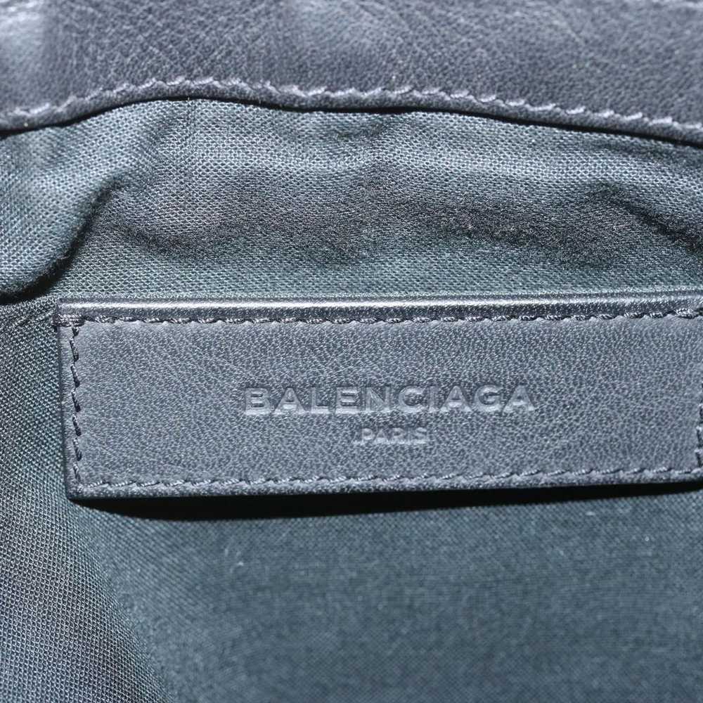 Balenciaga BALENCIAGA Clutch Bag Leather Nylon Bl… - image 9