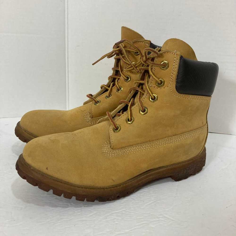 Timberland womens tan leather boots, Size 7 lace … - image 11