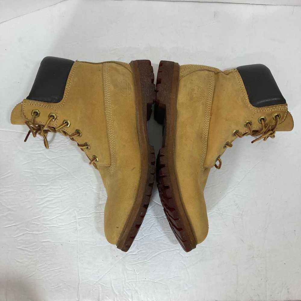 Timberland womens tan leather boots, Size 7 lace … - image 6
