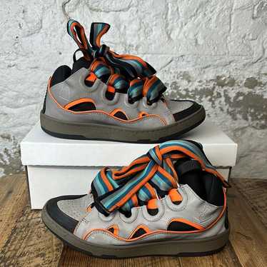 Lanvin Lanvin Curb Silver Black Orange Sneaker Si… - image 1