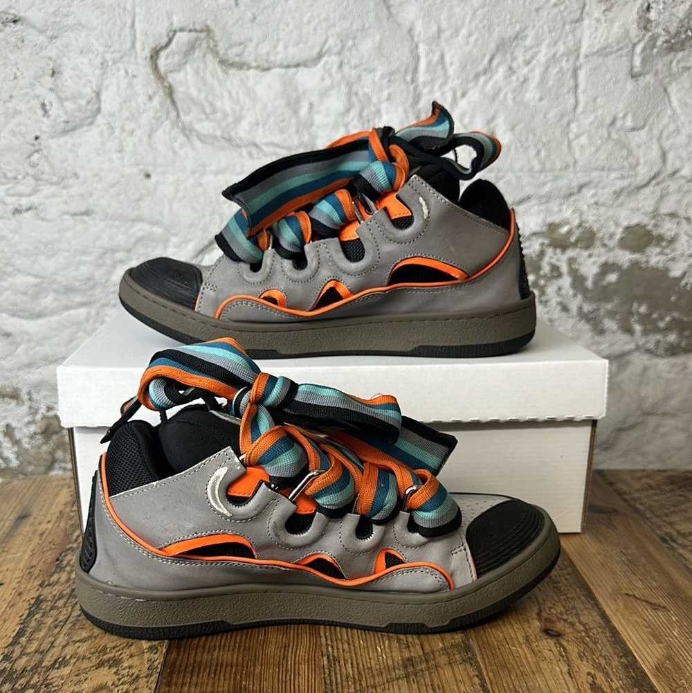 Lanvin Lanvin Curb Silver Black Orange Sneaker Si… - image 2