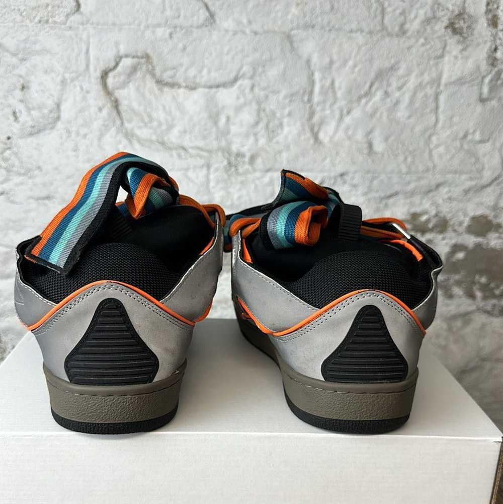Lanvin Lanvin Curb Silver Black Orange Sneaker Si… - image 4