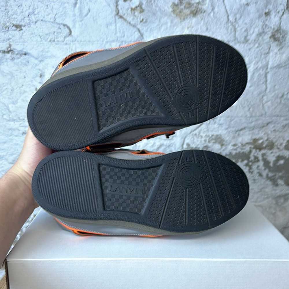 Lanvin Lanvin Curb Silver Black Orange Sneaker Si… - image 5