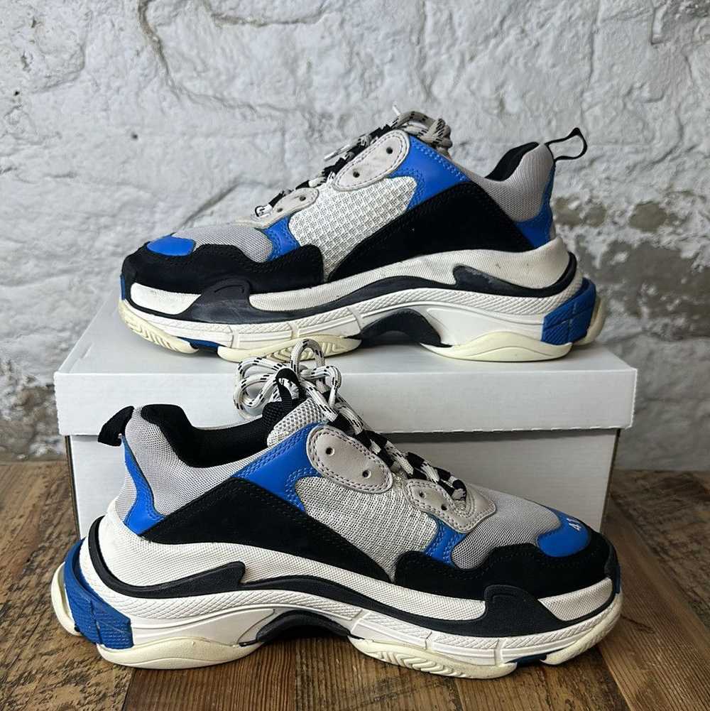 Balenciaga Balenciaga Triple S Black Grey Blue Sn… - image 2