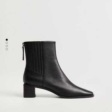 MANGO leather ankle boots