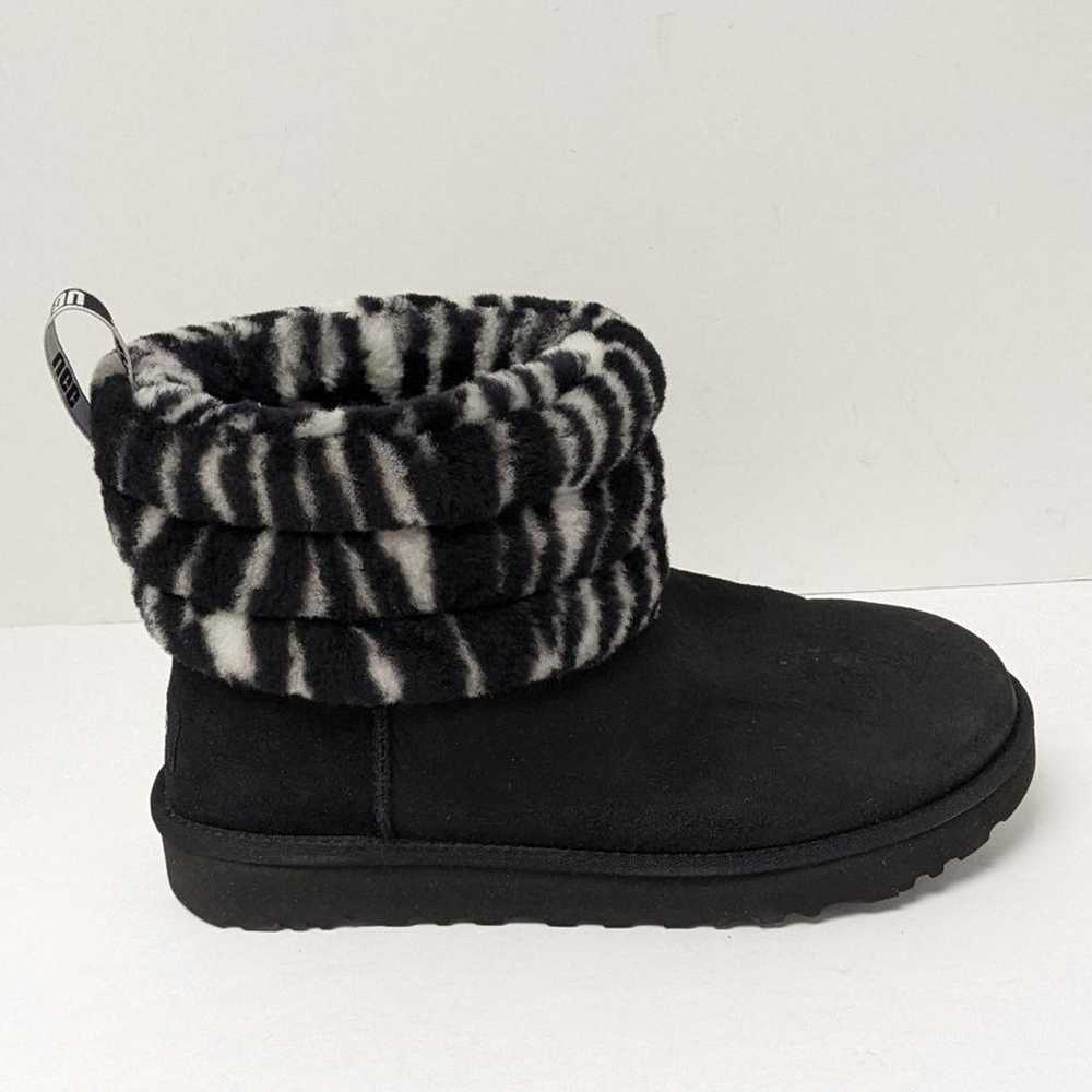 UGG Fluff Mini Quilted Boots, Zebra Black, Women'… - image 2