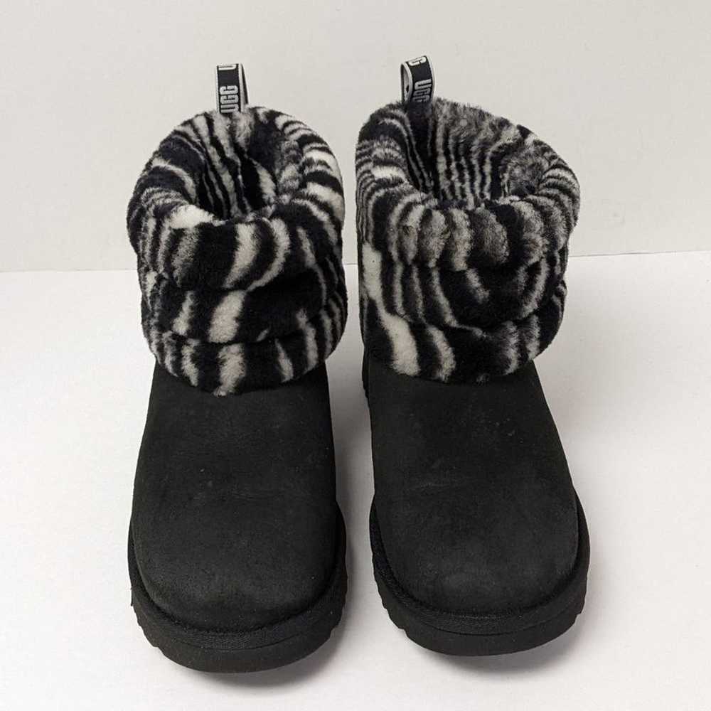 UGG Fluff Mini Quilted Boots, Zebra Black, Women'… - image 3