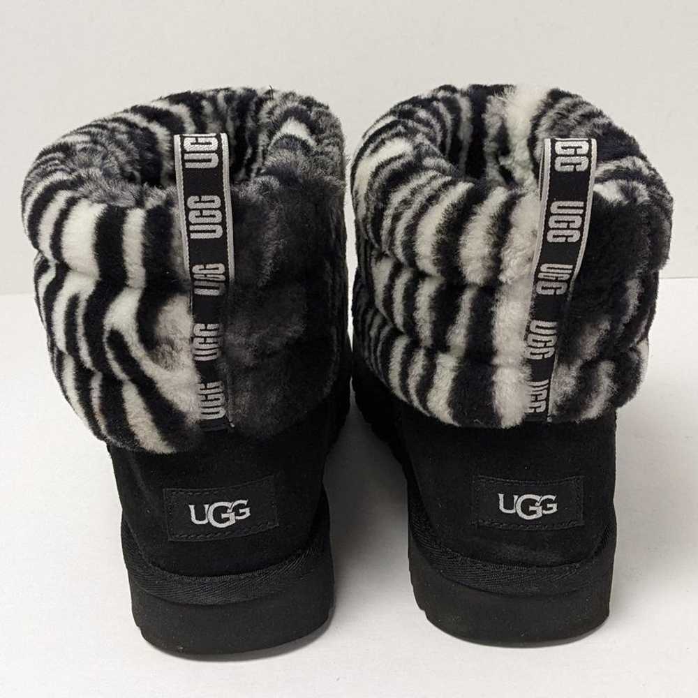 UGG Fluff Mini Quilted Boots, Zebra Black, Women'… - image 7