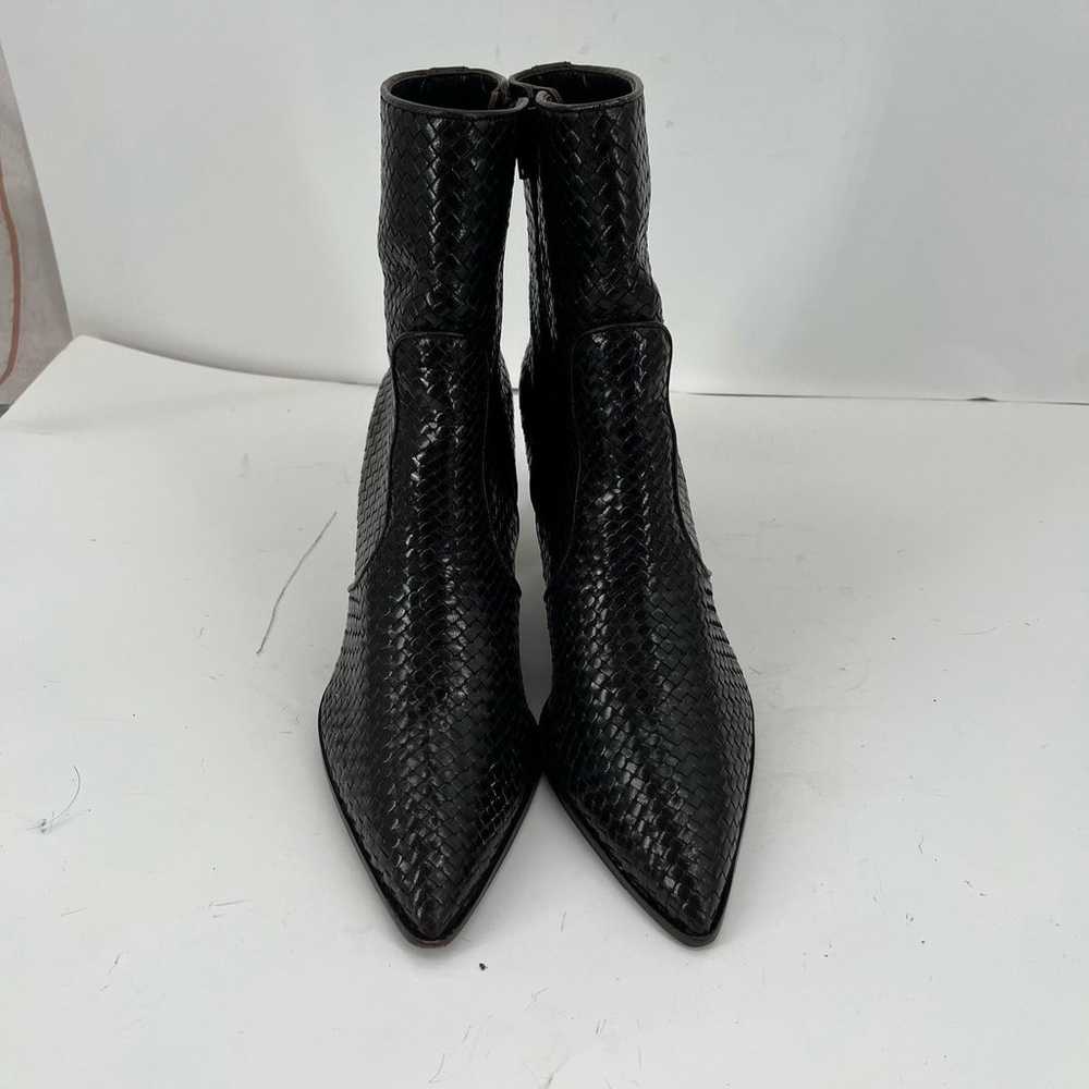 Stephane Kelian Brown textual leather boots 40 - image 1