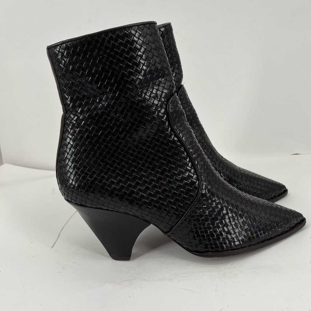 Stephane Kelian Brown textual leather boots 40 - image 5