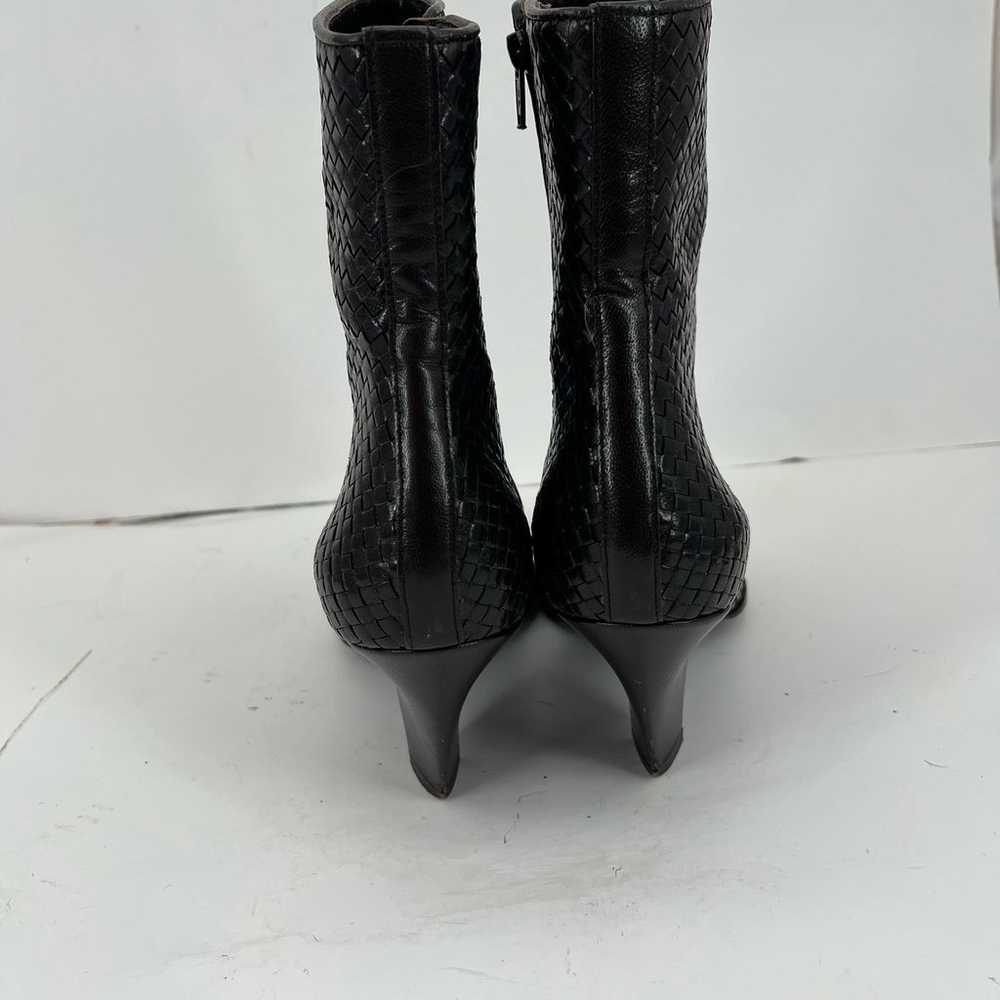 Stephane Kelian Brown textual leather boots 40 - image 6