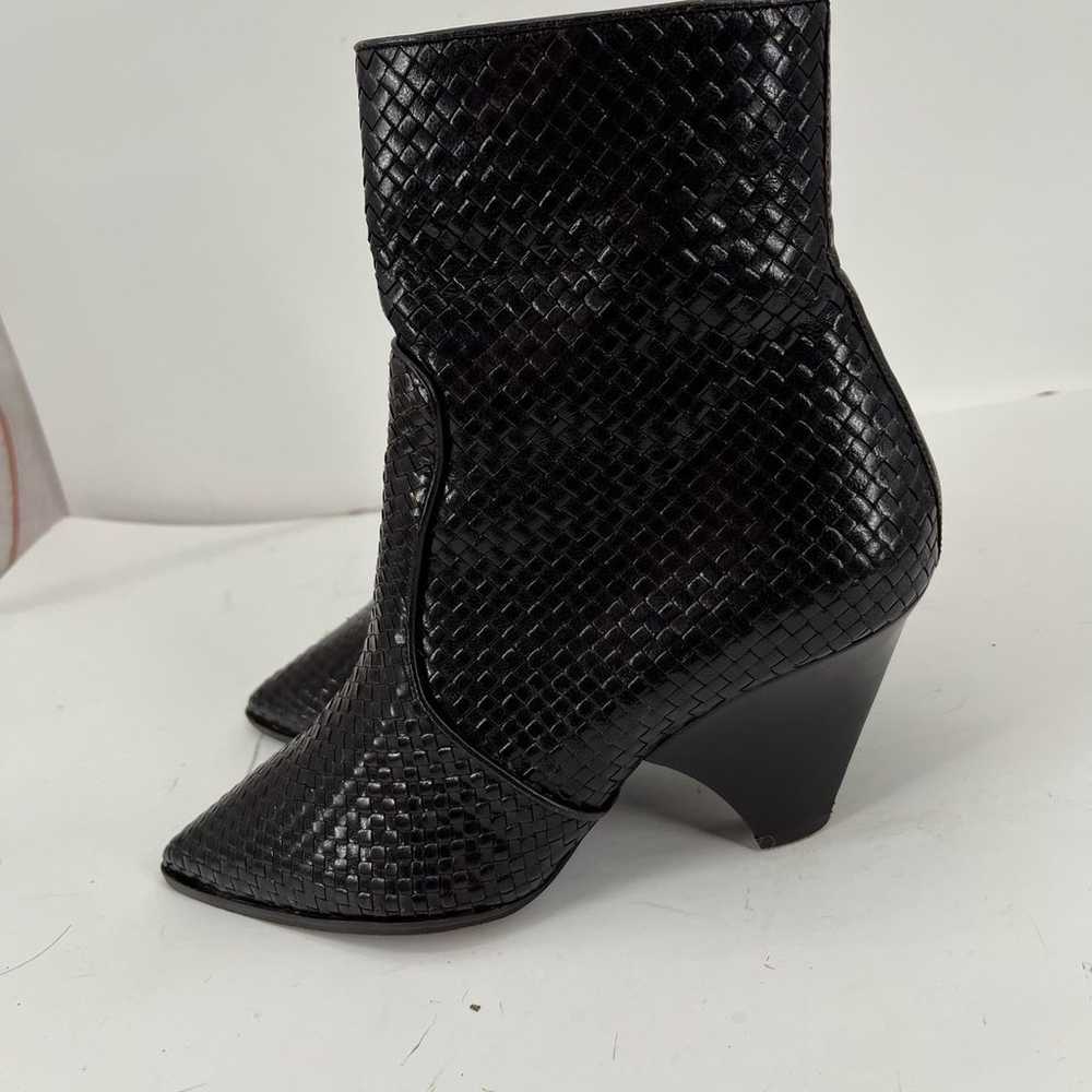 Stephane Kelian Brown textual leather boots 40 - image 7