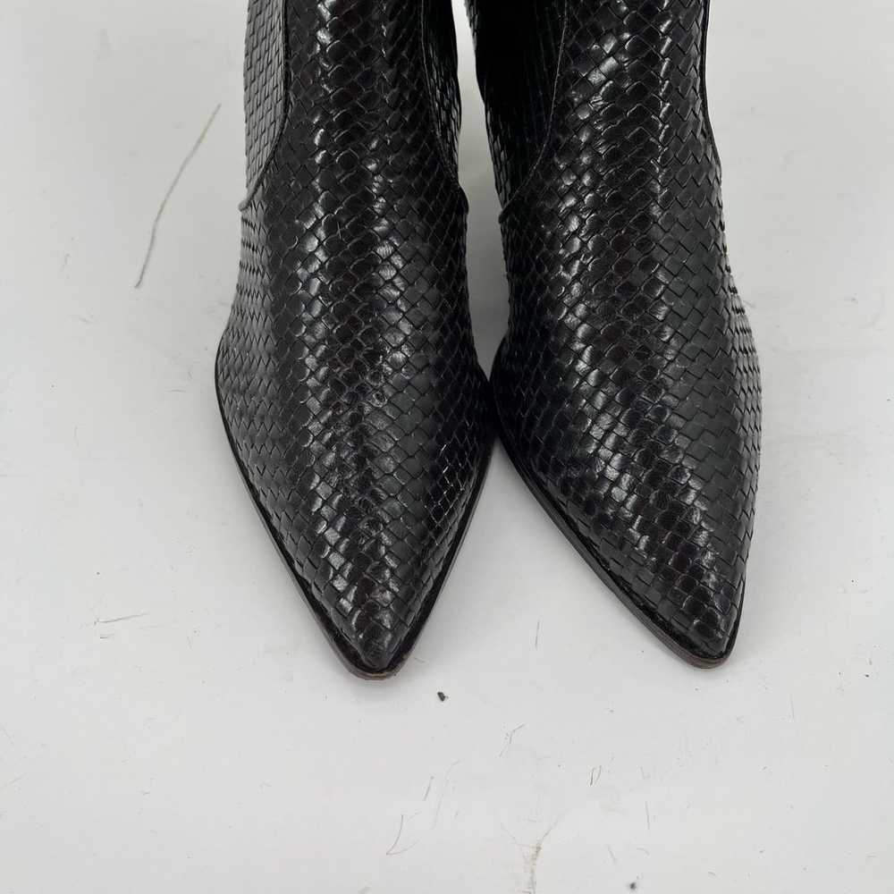 Stephane Kelian Brown textual leather boots 40 - image 8