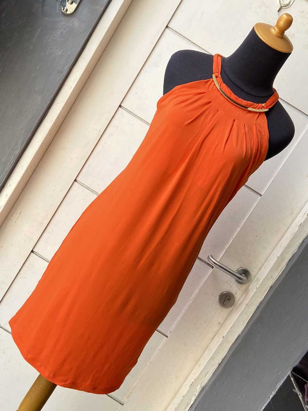 Michael Kors MICHAEL KORS Orange Midi Dress - image 7